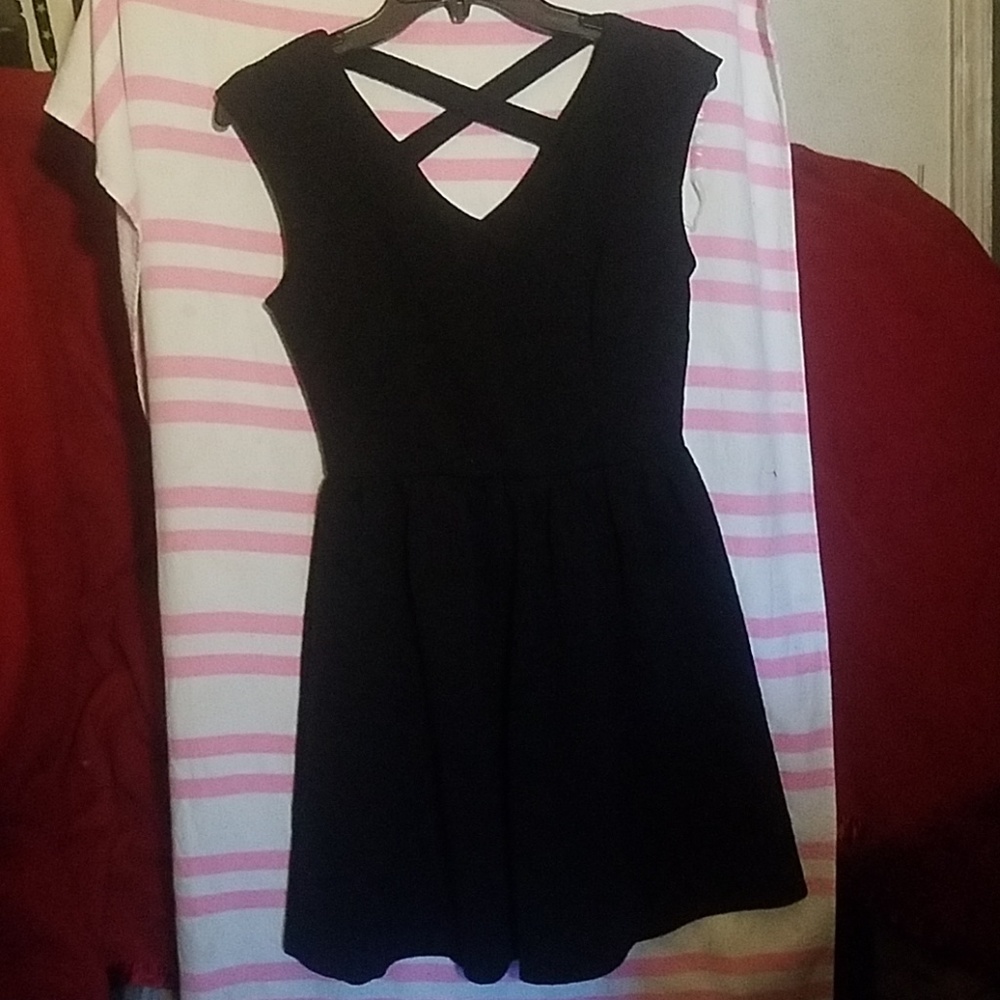 Casual black dress